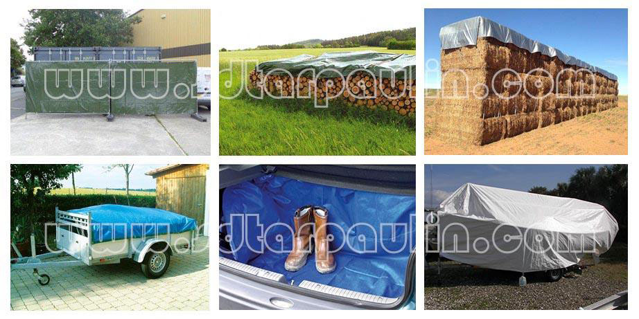 Sliver Waterproof PE Tarpaulin Poly Tarpaulin